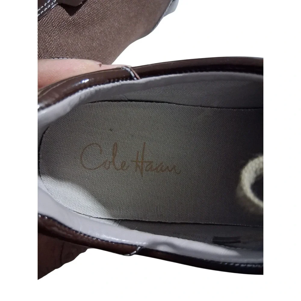 Y2k Cole Haan x Nike Air Women's Size 6B Canvas Patent Leather Preppy Shoes
